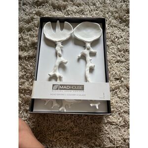 New Michael Aram MADHOUSE Cutlery White Coral Reef Twig Branch Spoon Fork Knife